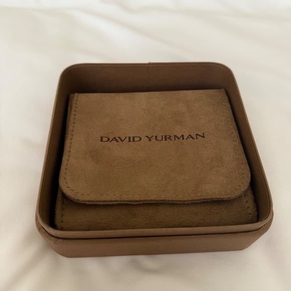 David Yurman 18k Gold and Diamond "J" Necklace - Picture 5 of 6